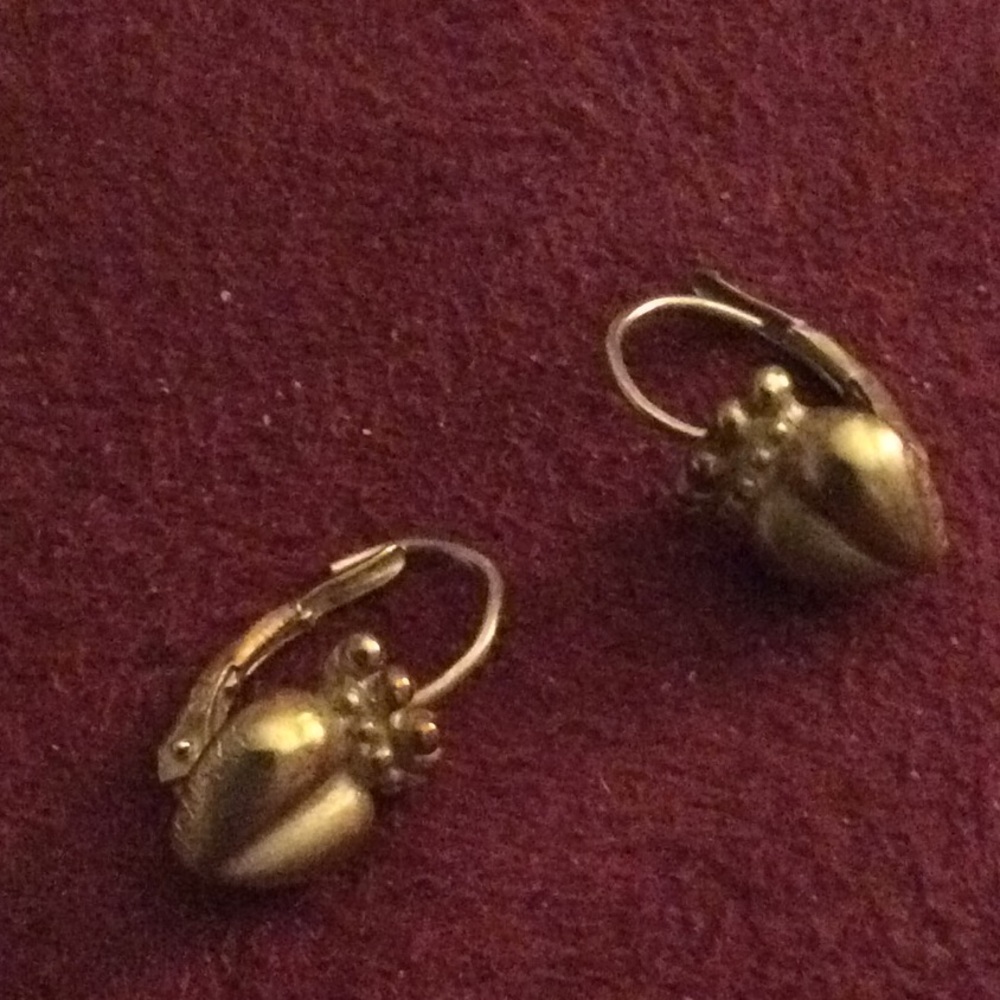 Burnished 14kt earrings - Picture 5 of 5